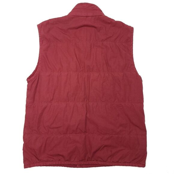 Lucky Brand Puffer Vest Mens Medium Red Polyester Waffle Thermal Lined Outdoors - Picture 8 of 8